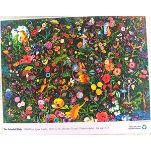 The Colorful Wilds 500 Piece JIgsaw Puzzle with Poster by Colorcraft Puzzles